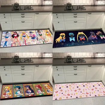Printesa Sailor Moon Luna, Marte, Mercur Preș Covor Podea Covor Living dormitor Bucatarie Non-alunecare de Fete Mat Roz Cadouri