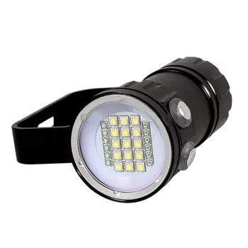LED-uri de Scufundări Lanterna 18000LM 6 XPE Rosu/Albastru R5 +15 Alb XML2 Suport Torchlight IPX8 Subacvatice 80m Torch Lampă Fotografie
