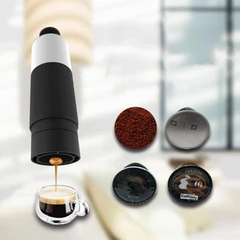 Mini Mână Presiune Portabile Capsule Mașină De Cafea Ceașcă De Gătit Manual De 21 Bar Espresso Italian Filtru De Extracție Oală