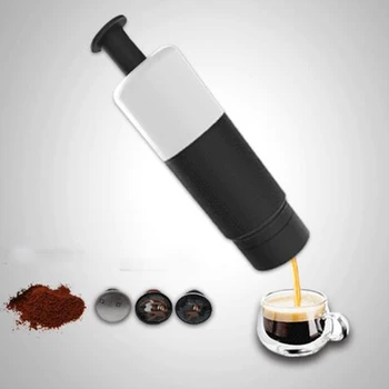 Mini Mână Presiune Portabile Capsule Mașină De Cafea Ceașcă De Gătit Manual De 21 Bar Espresso Italian Filtru De Extracție Oală