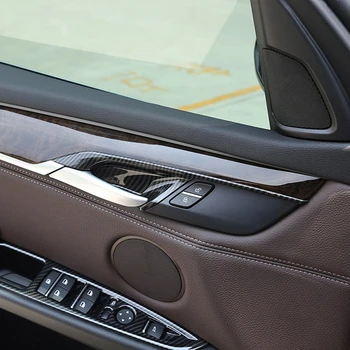 Ușa interioară se ocupe de patch-uri pentru BMW F15 F16 seria de fibra de carbon culori 4 buc interne încrengătura ocupa castron patch-uri de decorare autocolant