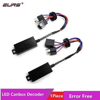 EURS 1BUC Mașină de Lumini LED Decoder Eroare Gratuit pentru H4 H7 LED-uri Auto Bec Far Kituri H1 H11 9005 9006 Lămpi de Ceață Adaptor Anti-Flicke
