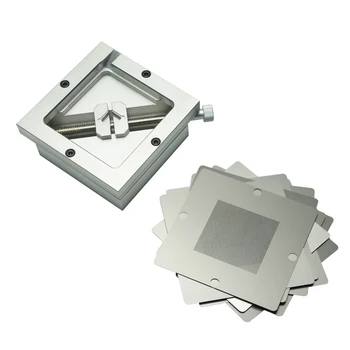 Argint BGA reballing kit 90*90 mm 90x90mm stație cu 10BUC Universal Matrita Pentru Chip Rework de Reparare Kit de Lipit