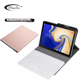 Tastatura Bluetooth Tableta Caz pentru Samsung Galaxy Tab 10.1 2019 SM-T510 SM-T515 T510 T515 Coperta de Piele tastatură Detașabilă