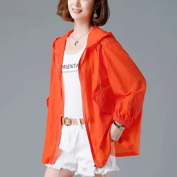 De Vară 2020 Nou Jacheta Subtire Femei Cu Glugă Salopete De Protecție Solară Hanorac Femei Jachete De Protecție Solară Haine Plus Dimensiunea Îmbrăcăminte