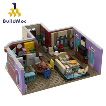 Buildmoc Oraș Blocuri Seturi de Kituri Prietenii Monicăi Casa Dormitor, Bucatarie Model Brinquedos Jucarii Educative pentru Fete