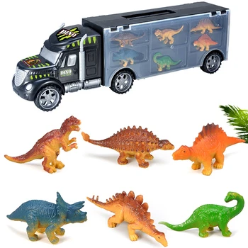 Fierbinte Vânzător tractor Mic Dinozauri de Transport de Transport Auto Camion de Jucărie cu Dinozaur Lume Jucarii Mini Masina pentru Copii Jucării pentru copii