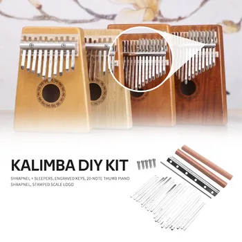 20-Cheie Kalimba Face cu Degetul Pian Mbira Chei + Pod pentru factorii de Decizie DIY Părți Kalimba Pod Degetul mare Pian Kit