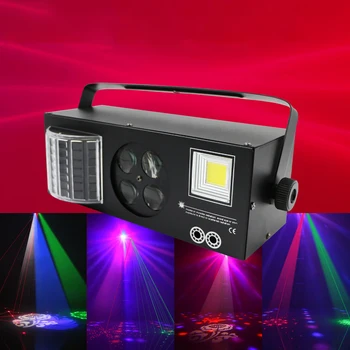 Rece 4in1 Model de Flash Stroboscop Laser efecte Proiector Disco DJ, Club Bar, KTV Petrecere de Familie Lumini cu LED-uri Profesionale de iluminat etapă