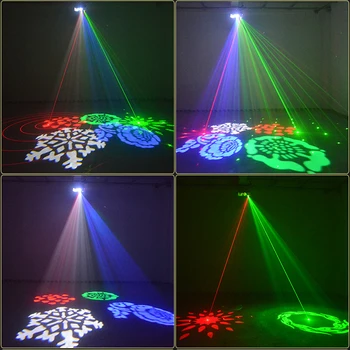 Rece 4in1 Model de Flash Stroboscop Laser efecte Proiector Disco DJ, Club Bar, KTV Petrecere de Familie Lumini cu LED-uri Profesionale de iluminat etapă