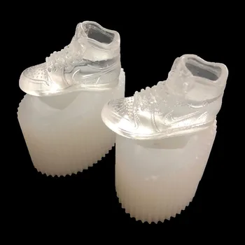 1Pair Mini 3D Adidas Pantofi de Rășină Epoxidică Lipici UV Meserii Mucegai Silicon Creative DIY Arta Pandantiv Brosa Bijuterii Instrument de Artizanat