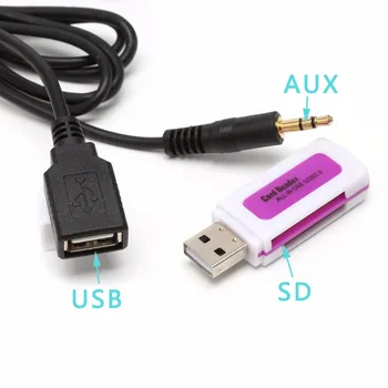 OOTDTY Car Audio MP3 MP3 Interfata USB SD AUX Cablu de Date Adaptor CD Changer SSD/SHSD /MMC Card Pentru Honda Acura