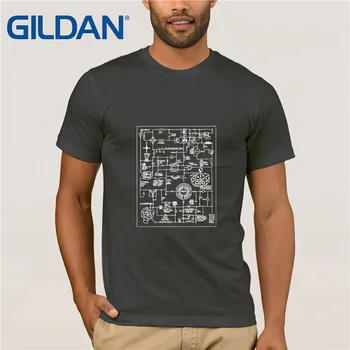 Noua Moda Tricou Grafic Litera T-Shirt Ee Inginerie Electrică Electronică de Traznita Schematică barbati Negru Amuzant O de Gât