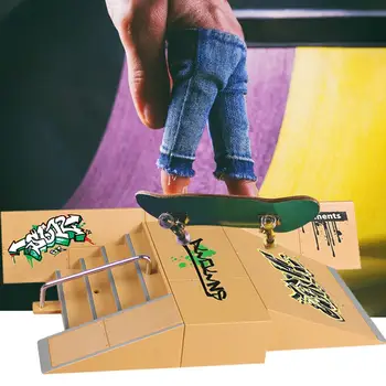 Aliaj Finger Skateboard Recuzită Combinație Fan De Sport Skateboarderi Degetul Coordonare De Formare Elemente De Recuzită Grif Baieti Jucarii