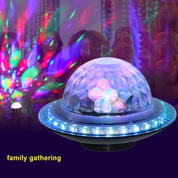 Difuzor Bluetooth Portabil Suport TF Card LED-uri Colorate de Lumină Lumina de Scena Creative pentru Petreceri/DJ/Bar/Petrecere de Crăciun Lumini/KTV