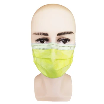 Galben Mască De Unică Folosință, Mască De Față Medical Dovadă A Proteja Fata De Gura De Acoperire În Aer Liber Pentru Prindere Sigură Medicale Chirurgicale Masca Adult Masca
