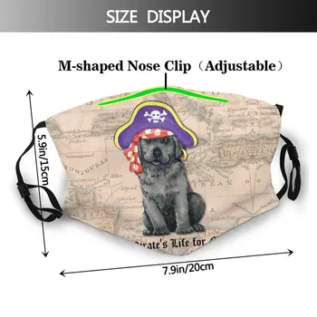 Câinele Craniu de Gura Masca de Fata labrador Negru de Pirat Masca Faciala pentru Adulti Destul cu 2 Filtre de Moda Masca
