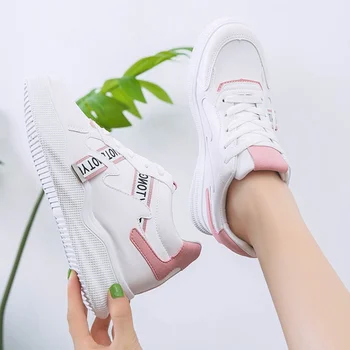 în plus, stresul poate creste Pantofi Woman7 cm inaltime Platforma Adidasi 2019 Primăvară de sex Feminin Pantofi Casaul Adidași Alb Respirabil Zapatos Casual