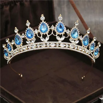 Lux Superba Nunta de Cristal Coroanei Bentita pentru Regina Diademe și Coroane Par Mireasa, Bijuterii de Moda Fete Accesorii Cap