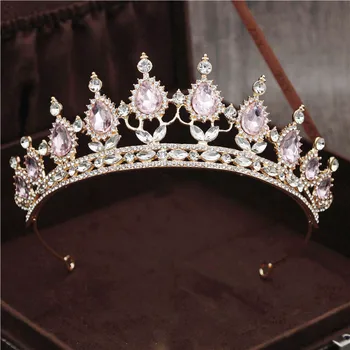 Lux Superba Nunta de Cristal Coroanei Bentita pentru Regina Diademe și Coroane Par Mireasa, Bijuterii de Moda Fete Accesorii Cap