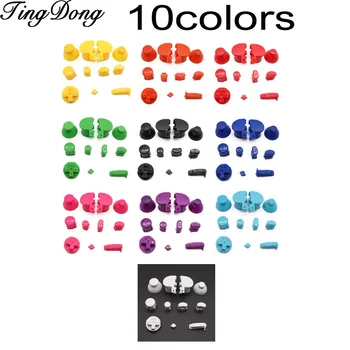 10sets/lotY X O B cristal de culoare Pentru Gamecube Controller Mod Colorate Complet butonul set cu Thumbsticks pentru N GC butonul set