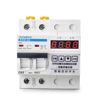 63A 12000W Întrerupător de Circuit cu Calendarul Numărătoarea inversă de Control Funcție de Timp MCB 0-99 Ore, 59 Minute Timer