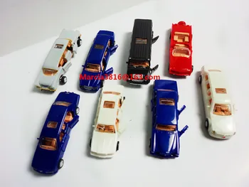 8pcs / lot 1:87 Kit Model de Tren ho scară miniaturi nivel mondial de masini de lux versiune mai lungă Transport Gratuit