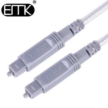 EMK Digital Cablu Audio Optic Toslink Cablu 10m 15m 30m 40m cablu SPDIF poate personalizat lungime pentru DVD Xbox Amplificator Soundbar