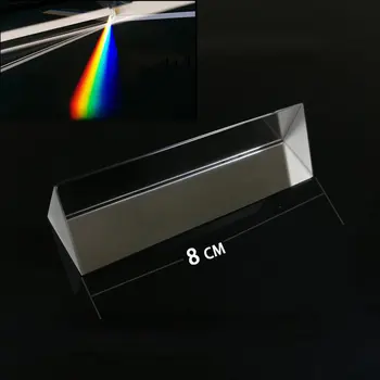 Sticlă Optică Prismă Triunghiulară Obiectiv Experimentale Mici Echipamente Mitsubishi Curcubeu Refractor Fotografie Oglindă