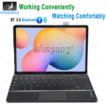 TtrackPad Caz de Tastatură pentru Samsung Galaxy Tab S6 Lite 10.4 TouchPad Tastatură Caz Acoperire Tab S6 10.5 S7 11 T860 T865 T870 T875