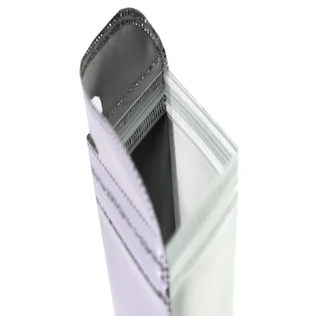 11x21cm Plat Alb/ Negru Clar Față de Mylar de Blocare Zip Pungi Închide Gaura Fermoar Sac de Ambalare Pentru case mobile