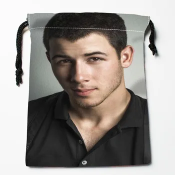 Noi Personalizate Nick Jonas Pungi Personalizate cordon Pungi Imprimate cadou sac cordon 18*22cm Compresie de Tip a Saci