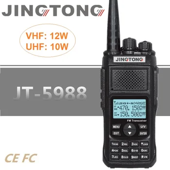 12W Putere Mare Walkie Talkie JINGTONG JT-5988 HF Transceiver Radio VHF UHF Ham Radio CB Comunicador 4800mAh VOX FM