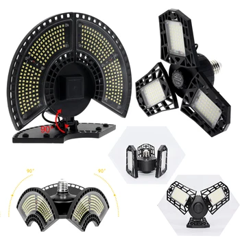 LED Garaj Lumina AC85-265V 60W Radar Senzor de Mișcare Deformabile Lampă cu LED-uri Pentru Depozit, Atelier de Iluminat Industriale.