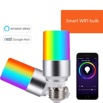 Wifi bec inteligent smart House E14 E27 APP reglaj suport Alexa Google IFTTT boxe inteligent de control vocal 9W led lumini decorative