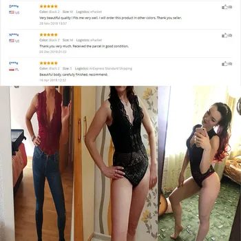 SEBOWEL Alb Negru Rosu Sexy Adânc V-Gât Lace Costume Femei Goale Club de Port fără Mâneci Skinny Body Corp de sex Feminin Topuri