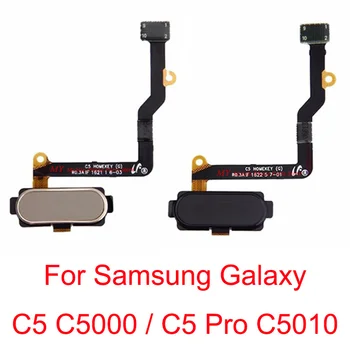 Acasă Buton Meniu Senzor De Amprentă Digitală Reveni Cheie Botton Cablu Flex Pentru Samsung Galaxy C5 C5000 / C5 Pro C5010