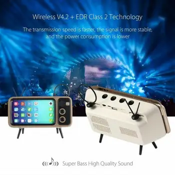 Universal Retro TV Telefon Mobil Desktop Suportul Bluetooth Speaker Generale de Masa Telefon Mobil Stea timp De 4.7-5.5 inch Ecran