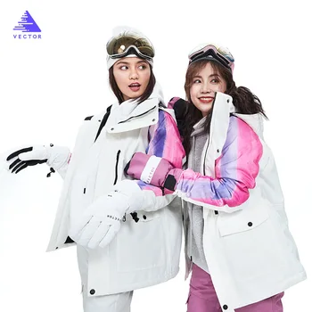 Impermeabile Jachete de Schi pentru Femei Gros Vânt Cald de Sport în aer liber Zăpadă Jachete și Pantaloni Cald Echipament de Schi Snowboard Jacket