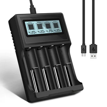 PALO 3.7 V 18650 Incarcator baterie Li-ion USB de încărcare independent portabil tigara electronica 18350 16340 14500 baterie