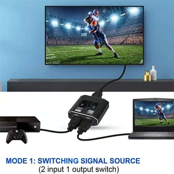 2021 cel Mai bun HDMI Switcher 4K Bi-Direcție 2.0 HDMI Switch 1x2/2x1 Adaptor 2 in 1 Convertor pentru PS4, PS5 TV Box HDMI Splitter