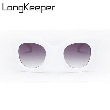 LongKeeper Ochi de Pisica Epocă ochelari de Soare Femei 2020 Moda Leopard Ochelari de Soare Sexy si Damele de Eyewears UV400 Ochelari de protecție Ochelari Ovale
