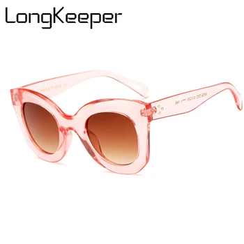LongKeeper Ochi de Pisica Epocă ochelari de Soare Femei 2020 Moda Leopard Ochelari de Soare Sexy si Damele de Eyewears UV400 Ochelari de protecție Ochelari Ovale