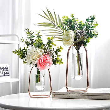 Nordic Decor Acasă Terariu Recipiente de Sticlă de Flori Vaza Vaza de Sticla Transparent Vaze pentru Flori de Camera de zi de Decorare
