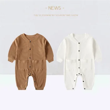 Băiețelul haine de Primăvară Salopetă 0-18M Băiat Nou-născut Romper Unisex Haine pentru Copii Costume Copii grils Bumbac Salopeta 2020