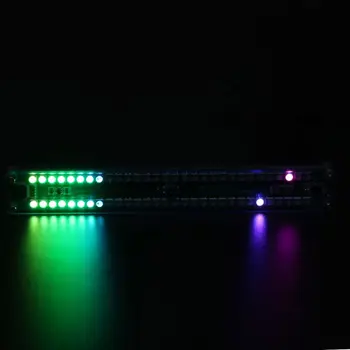 Dual 30 Indicator de Nivel de Colorat de Muzică de Spectru Audio Indicator Stereo Amplificator VU Metru Reglabil Viteza Luminii Cu AGC