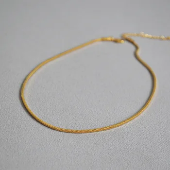 Moda șarpe clavicula lanț colier pentru femei alama placat cu aur de fete gât accesoriu de sex feminin partid cadou farmec unic coliere
