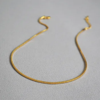 Moda șarpe clavicula lanț colier pentru femei alama placat cu aur de fete gât accesoriu de sex feminin partid cadou farmec unic coliere