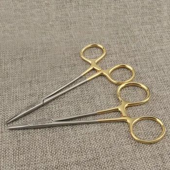 LOMNICON introduce mâner de aur ac clemă de chirurgie ac suport dublu pleoapei instrument de pin clamp