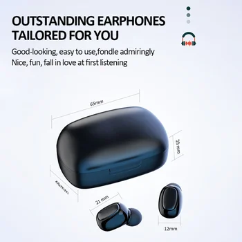 T10 TWS Bluetooth 5.0 Touch Control In-Ear Stereo setul cu Cască fără Fir LED de Putere de Afișare Compatibil Cu Telefoane Mobile, Pc, Tableta